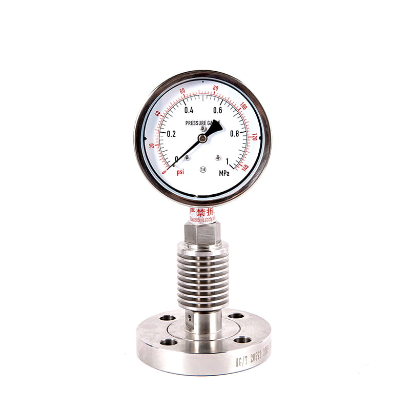 Séria Y-M Všetky tlakové meradlá z nehrdzavejúcej ocele sanitárne sterilné membrány